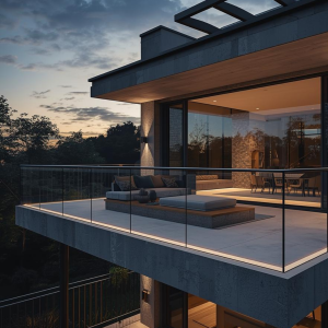 JLK-Construction-Manufacturing-Sunset-Outdoor-Frameless-Balustrade-1
