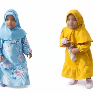 two babies abaya with burka